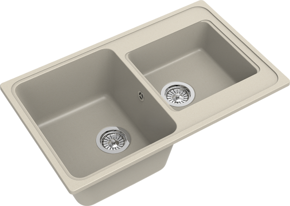 EWIGSTEIN Мойка ELEGANT 80D  2-чаши 780*480мм бежевый арт.EW-