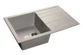 GRANFEST Мойка QUADRO 780L  1-чаша+крыло 770*495мм серый арт.GF- GRANFEST Мойка QUADRO 780L  1-чаша+крыло 770*495мм серый арт.GF-