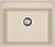 GRANFEST Мойка VERTEX 580  1-чаша 580*500мм бежевый арт.GF-