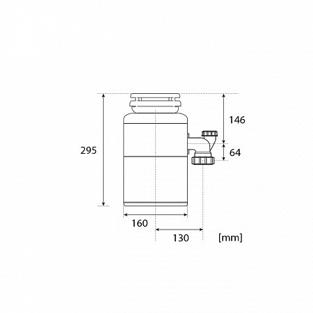 Измельчитель пищевых отходов бытовой STATUS PREMIUM 100