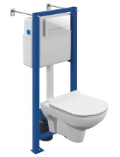 Комплект CITY CO DPL EO slim инсталляция VECTOR кнопка BLICK пластик белый Комплект CITY CO DPL EO slim инсталляция VECTOR кнопка BLICK пластик белый