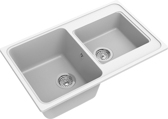 EWIGSTEIN Мойка ELEGANT 80D  2-чаши 780*480мм иней арт.EW-