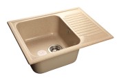 GRANFEST Мойка STANDART 645L  1-чаша+крыло 645*498мм песочный арт.GF- GRANFEST Мойка STANDART 645L  1-чаша+крыло 645*498мм песочный арт.GF-