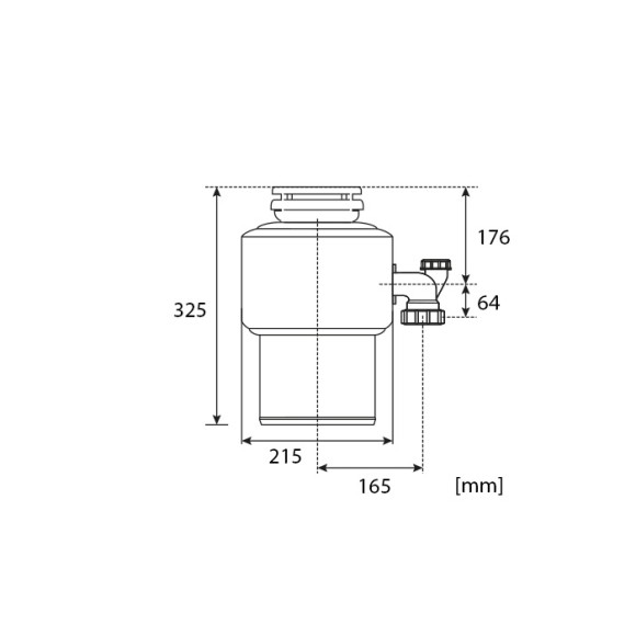 Измельчитель пищевых отходов бытовой STATUS PREMIUM 150
