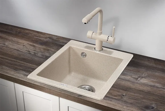 4201, ПИРИТ, кухонная мойка, кварц