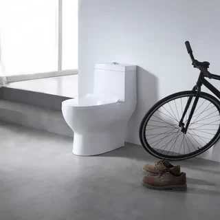 Унитаз-моноблок SM9601, сиденье тонкое ДП, арматура (с гофрой и подводкой) 