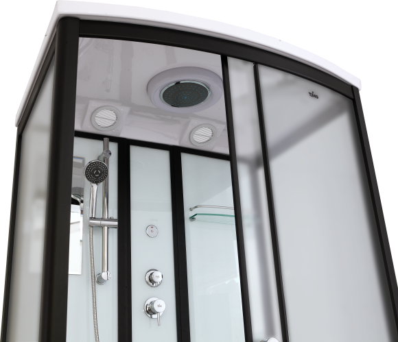 Timo Standart T-6615 Black Fabric душевая кабина (120*90*220), шт