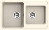 EWIGSTEIN Мойка ELEGANT 80D  2-чаши 780*480мм крем арт.EW-