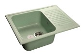 GRANFEST Мойка STANDART 645L  1-чаша+крыло 645*498мм салатовый арт.GF- GRANFEST Мойка STANDART 645L  1-чаша+крыло 645*498мм салатовый арт.GF-