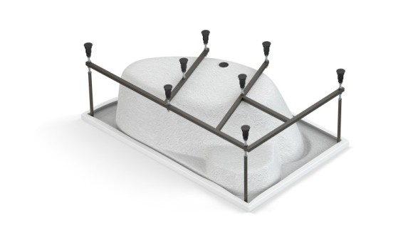 Ванна асимметричная KALIOPE 170x110 левая