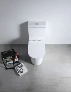 Унитаз-моноблок SM9610, сиденье тонкое ДП, арматура (с гофрой и подводкой) 