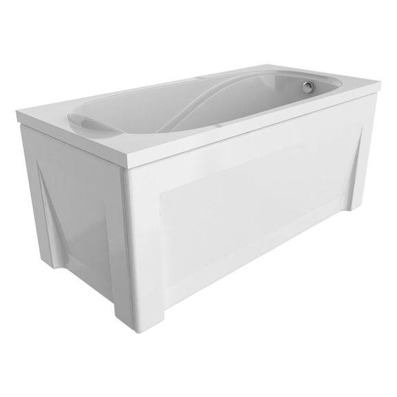 Комплект Акриловая ванна TIMO KILO1775+каркас+слив-перелив+гидромассаж 6 форсунок+фронтальная панель