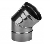 Колено (нерж. сталь 0,8мм) угол 135` Ф110
