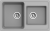 EWIGSTEIN Мойка ELEGANT 80D  2-чаши 780*480мм серый металлик арт.EW-