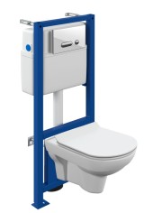 Комплект CITY CO DPL EO slim инсталляция LINK PRO кнопка INTERA стекло белый Комплект CITY CO DPL EO slim инсталляция LINK PRO кнопка INTERA стекло белый