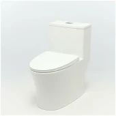 Унитаз-моноблок SM9609 безободковый, сиденье тонкое ДП, арматура (с гофрой и подводкой) Унитаз-моноблок SM9609 безободковый, сиденье тонкое ДП, арматура (с гофрой и подводкой)