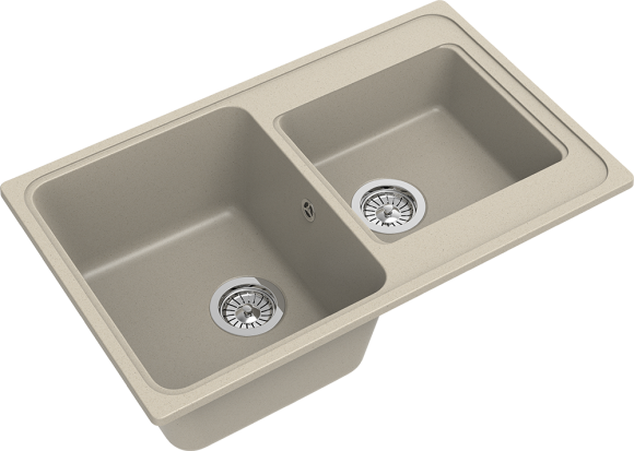 EWIGSTEIN Мойка ELEGANT 80D  2-чаши 780*480мм темно-бежевый арт.EW-