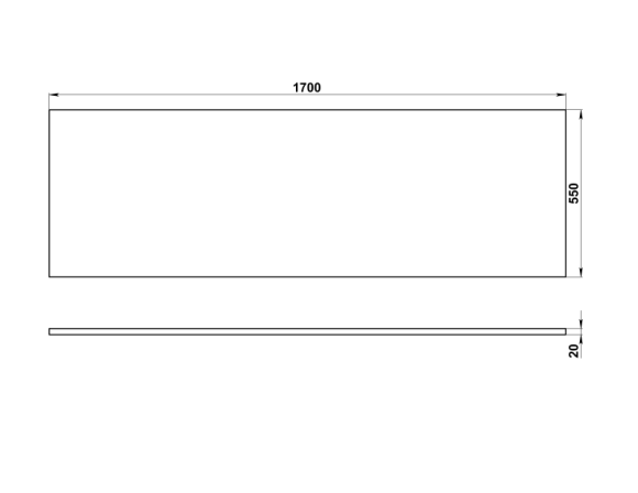 Панель для ванны фронтальная NATURE 170