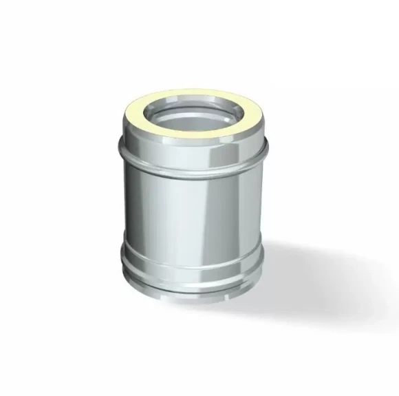 Сэндвич-дымоход (н/ж.ст0,5мм+н/ж.ст) 0,25м Ф130х200