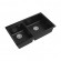 Мойка кухонная RIVELATO Axel 90D, 860x510, X-90D антрацит, кварц