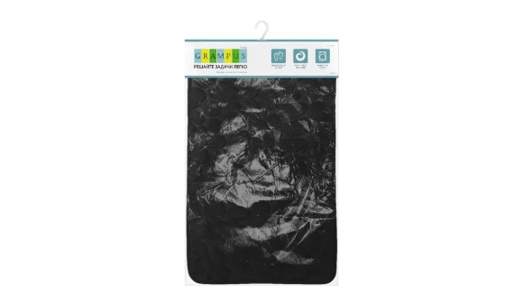 Коврик для ванной Grampus, GR-3204L, черный, 50х80 см