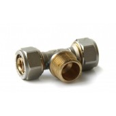 Тройник компрессионный с наружной резьбой 20х3/4х20 COMPIPE