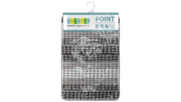Коврик для ванной Grampus Point, GR-5201K, серый, 40х60 см