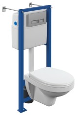 Комплект DELFI TPL инсталляция VECTOR кнопка MOVI пластик хром матовый Комплект DELFI TPL инсталляция VECTOR кнопка MOVI пластик хром матовый