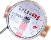 Счетчик для воды Itelma Ит.Им.Г б/кмч бытовой, для горячей воды, импульсный вход