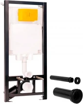  Комплект:Инсталляция OLI 80 ECO, мех.+панель слива  Slim хр. гл.