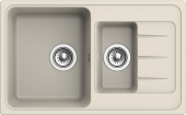 EWIGSTEIN Мойка ELEGANT 60KF  1,5-чаши+крыло 782*480мм бежевый арт.EW-