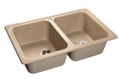 GRANFEST Мойка STANDART 780K  2 чаши 780*510мм песочный арт.GF-