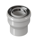 Переход с Ø60/100 на Ø80/125 конденсационный Переход с Ø60/100 на Ø80/125 конденсационный