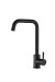 FK02B Смеситель для кухни нержавейка, черный EvaGold