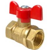 Кран шаровый 3/4" ВР/ВР бабочка. для воды Valfex (20/80) Кран шаровый 3/4" ВР/ВР бабочка. для воды Valfex (20/80)
