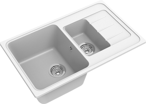 EWIGSTEIN Мойка ELEGANT 60KF  1,5-чаши+крыло 782*480мм иней арт.EW-