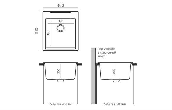 Кухонная мойка TOLERO Classic R-117 (№911 (Черн))