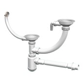 Сифон 2-ой Sanplast GRAND с круглым переливом + гофра. арт СНР391-11-01 Сифон 2-ой Sanplast GRAND с круглым переливом + гофра. арт СНР391-11-01