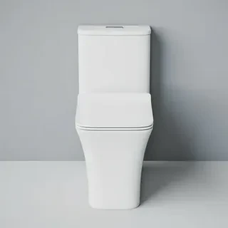 Унитаз-моноблок SM9615 безободковый, сиденье тонкое ДП, арматура (с гофрой и подводкой) 