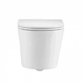 Унитаз подвесной K504T с круговым смывом безободковый, сиденье тонкое ДП, крепления 