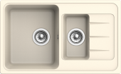 EWIGSTEIN Мойка ELEGANT 60KF  1,5-чаши+крыло 782*480мм крем арт.EW-
