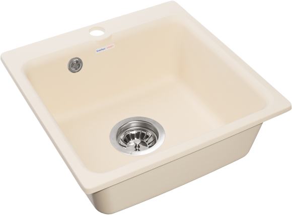 GRANFEST Мойка SMART 430  1-чаша 432*432мм бежевый арт.GF-SM-