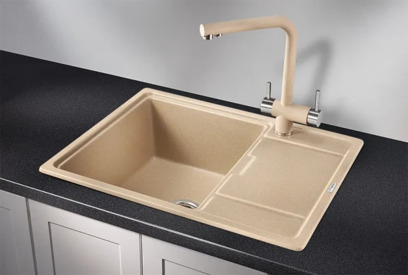 6503, ПЕСОК, кухонная мойка, кварц