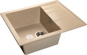 GRANFEST Мойка QUADRO 650L  1-чаша+крыло 650*500мм песочный арт.GF- GRANFEST Мойка QUADRO 650L  1-чаша+крыло 650*500мм песочный арт.GF-