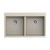 Мойка кухонная RIVELATO Axel 90-2D, 860x510, X-90-2D темно-бежевый, кварц