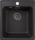 GRANFEST Мойка QUARZ 17  1-чаша 420*480мм черный арт.GF-Z-
