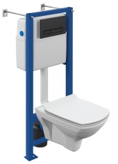 Комплект CARINA XL CO DPL EO slim инсталляция VECTOR кнопка BLICK пластик черный матовый Комплект CARINA XL CO DPL EO slim инсталляция VECTOR кнопка BLICK пластик черный матовый