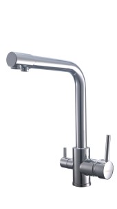 FK042C Смеситель для кухни нержавейка, хром со встр. фильтром (краном) под питьевую воду EvaGold FK042C Смеситель для кухни нержавейка, хром со встр. фильтром (краном) под питьевую воду EvaGold