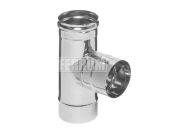 Ферум Тройник-Д 90* (нерж. сталь 0,5мм) Ф80 Ферум Тройник-Д 90* (нерж. сталь 0,5мм) Ф80