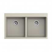 Мойка кухонная RIVELATO Axel 90-2D, 860x510, X-90-2D топаз, кварц